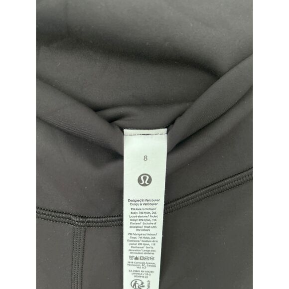 Lululemon Wunder Under SmoothCover High-Rise Tight 25" Size 8 Black NWT - Picture 7 of 7